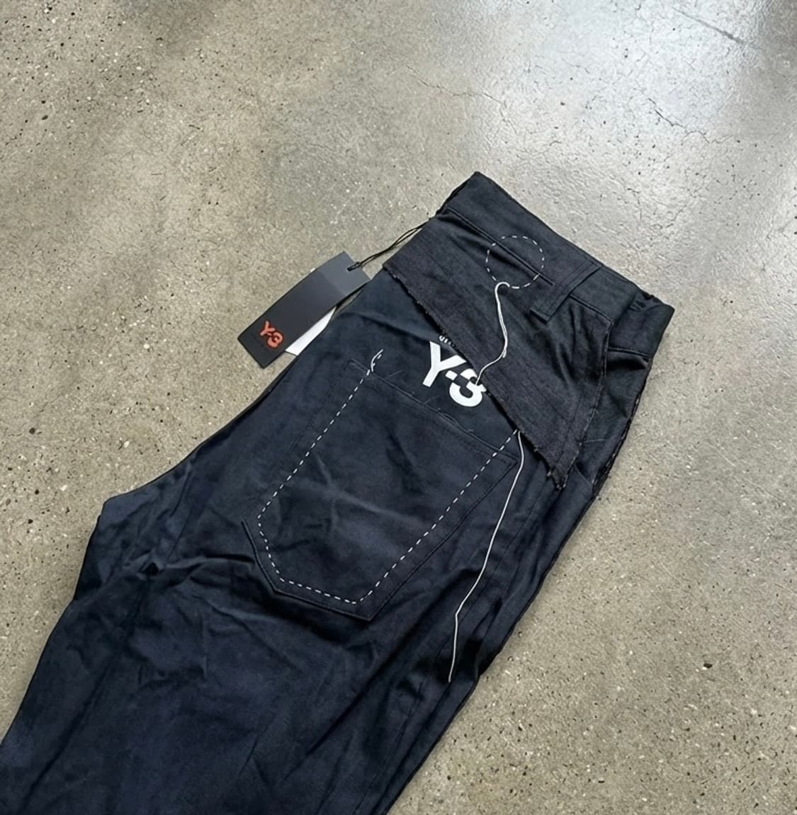 Yohji Yamamoto Adidas 요지야마모토 H본 투톤 데님팬츠 상품이미지1