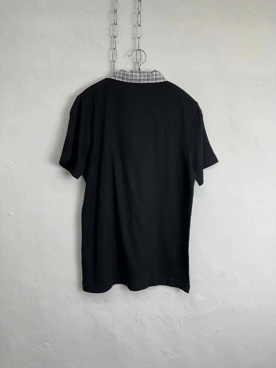 Check Collar Half Polo T-shirt 상품이미지4