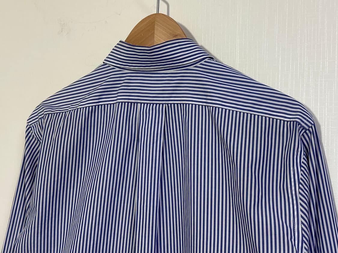 22SS) 브룩스브라더스 버튼 다운 스트라이프 셔츠/M/리젠트핏/블루 상품이미지4