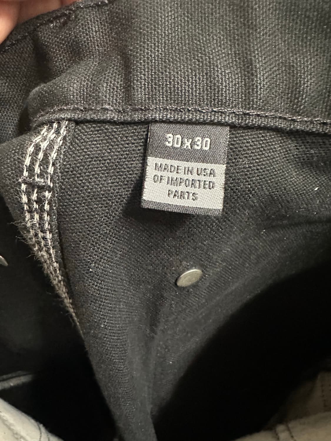 칼하트 B01-M 더블니 워크 팬츠 30x30 블랙 상품이미지3