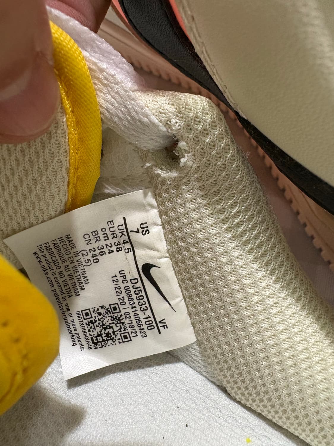 나이키 에어포어1 멀티컬러 240mm 상품이미지5