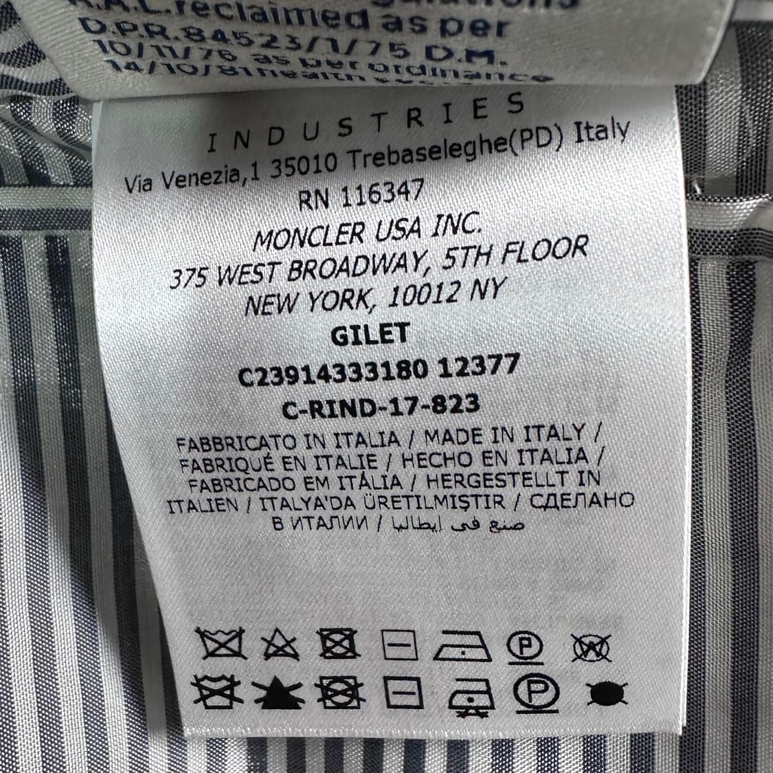 몽클레어 감마블루 패딩 조끼 상품이미지10