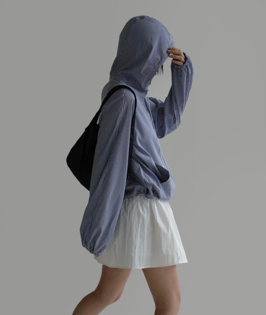 라룸 체크후드점퍼 상품이미지4