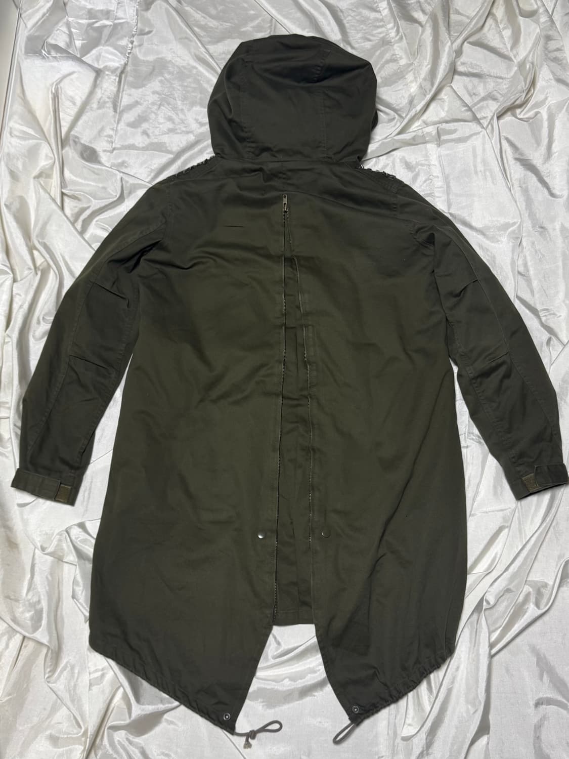 Y2k Mode Stud Detail Khaki Jacke 상품이미지4