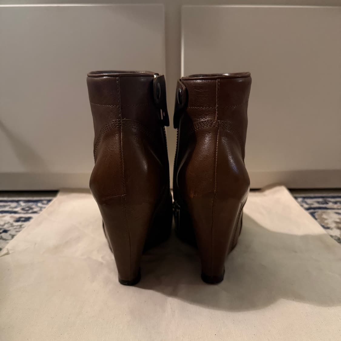 릭오웬스 웨지힐 앵클 부츠 상품이미지5