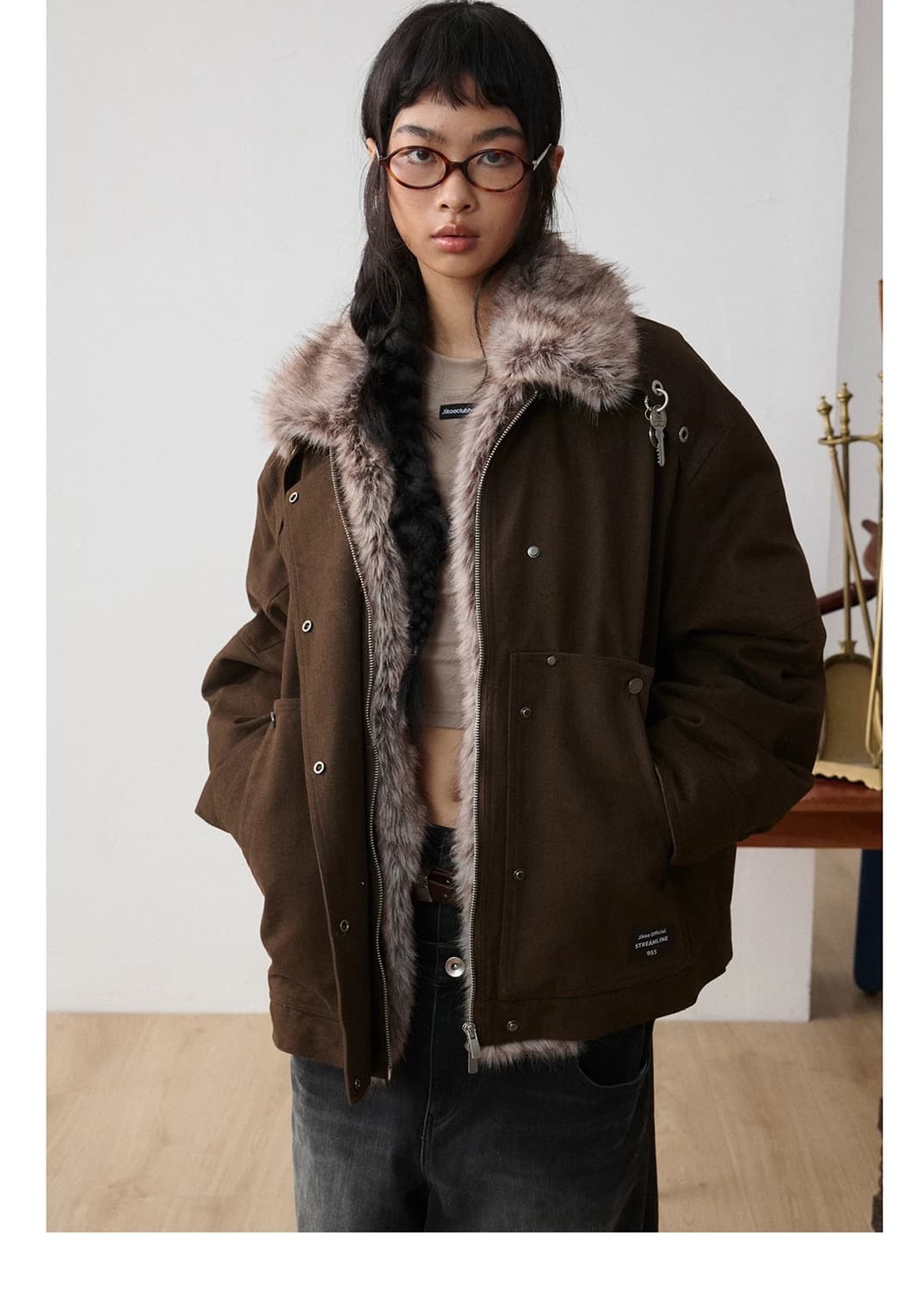 Jikoo 자켓, 목도리 상품이미지2