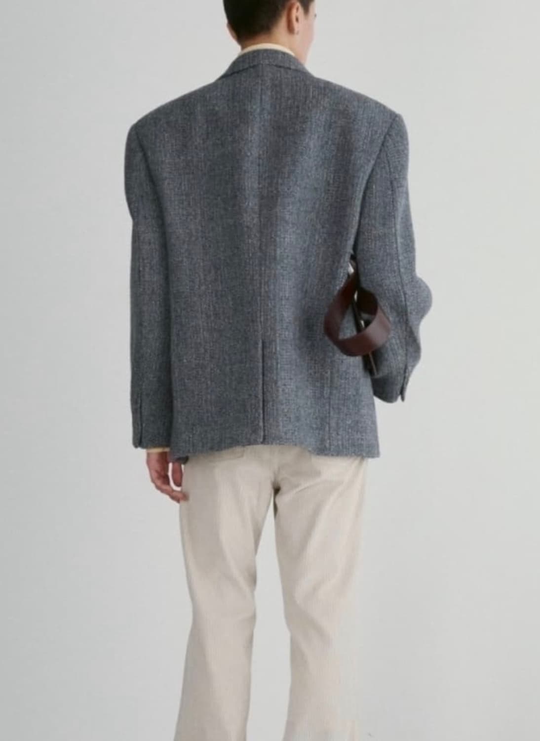 렉토(RECTO) 서스테이너블 울 블렌드 오버사이즈 자켓 - L사이즈 상품이미지3