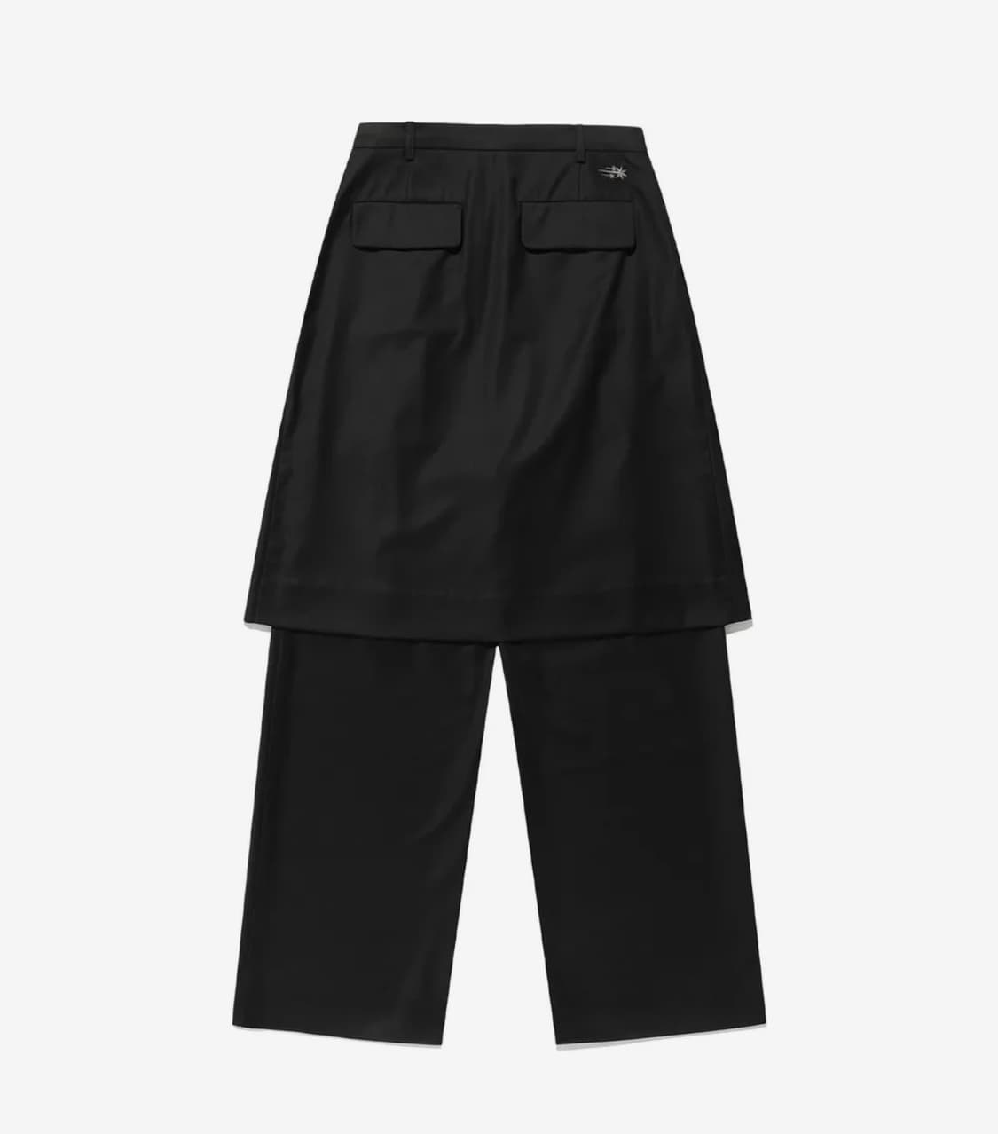 FFATS 플리츠 레이어드 스커트 팬츠 s 블랙 상품이미지2