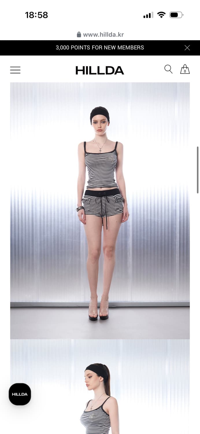 힐다 프릭 스트라이프 쇼츠 상품이미지3