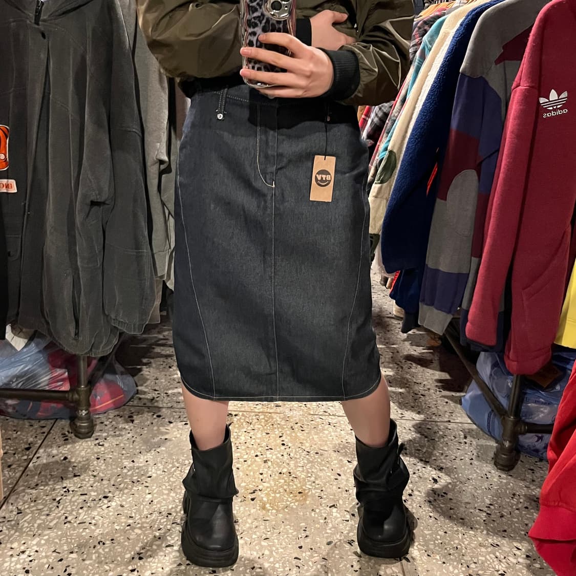 Levi's 리바이스 미디 데님 스커트  상품이미지2