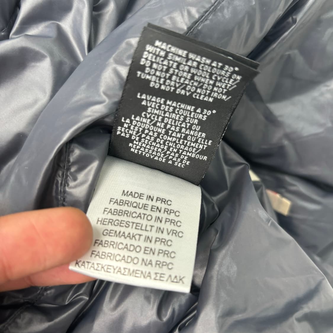 쇼트 그레이 유광 패딩 자켓 L 상품이미지10