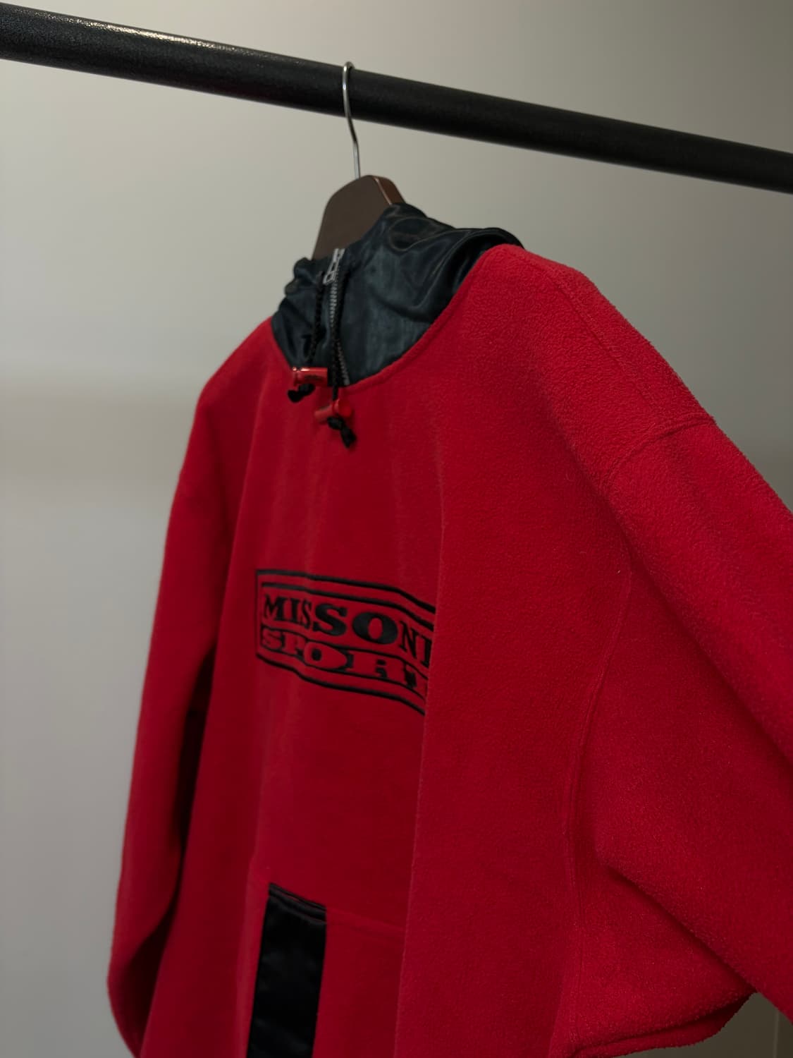 (L) Missoni Sport 미쏘니 스포츠 레드 후리스 아노락 상품이미지2