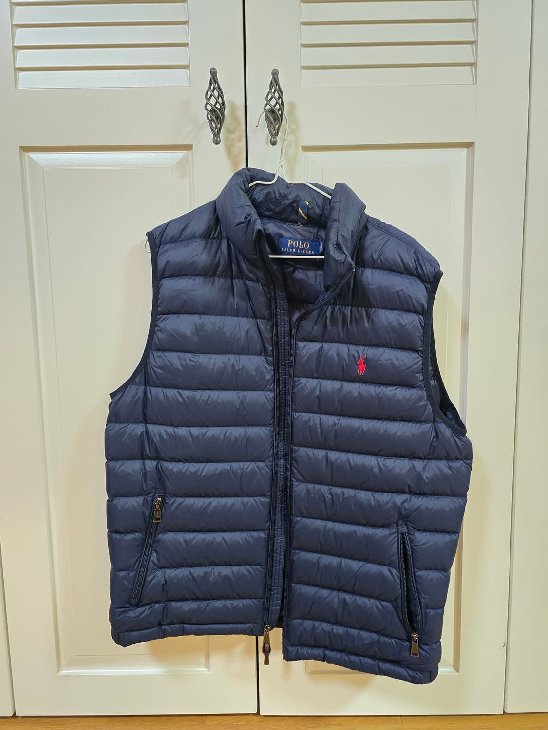 [L] 폴로 경량 패딩조끼 네이비 상품이미지1