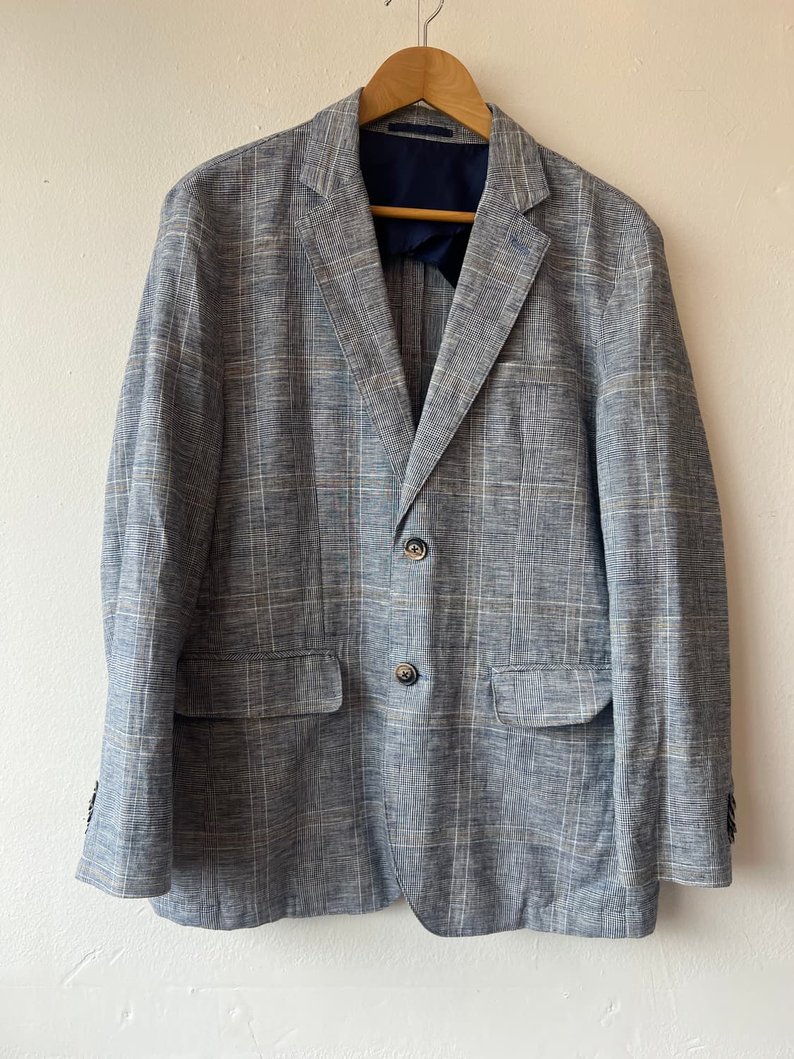 일코르소 마에스트로 남성 블루네이비 체크자켓 싱글자켓 상품이미지2