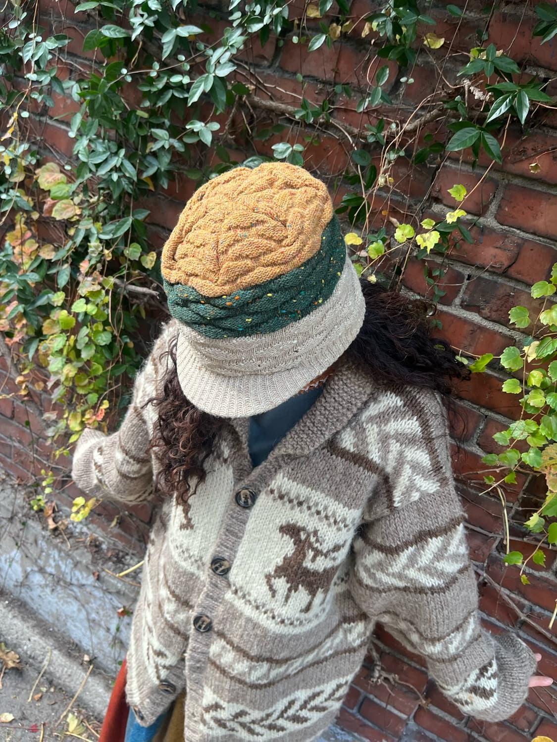 일본무드 니트 모자 상품이미지3