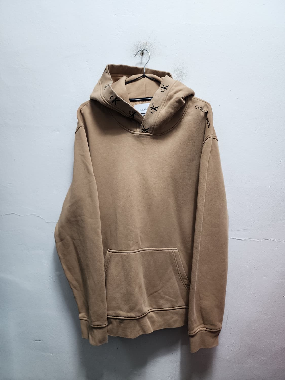 캘빈클라인 CK로고 레터링 후드티  상품이미지1