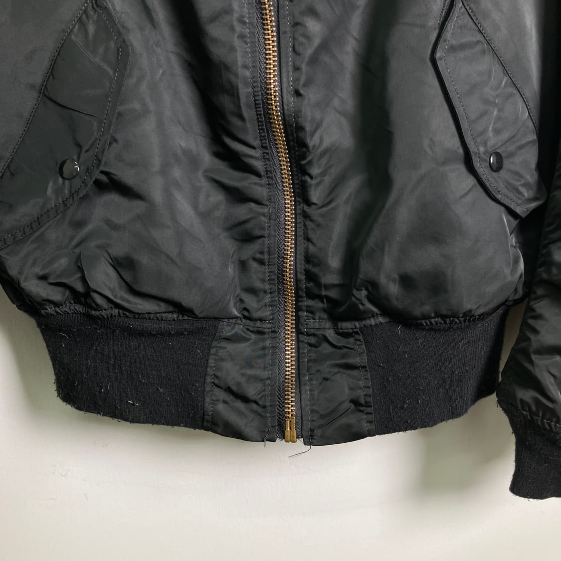 알파인더스트리 블랙 ma-1 항공 점퍼 L 상품이미지5