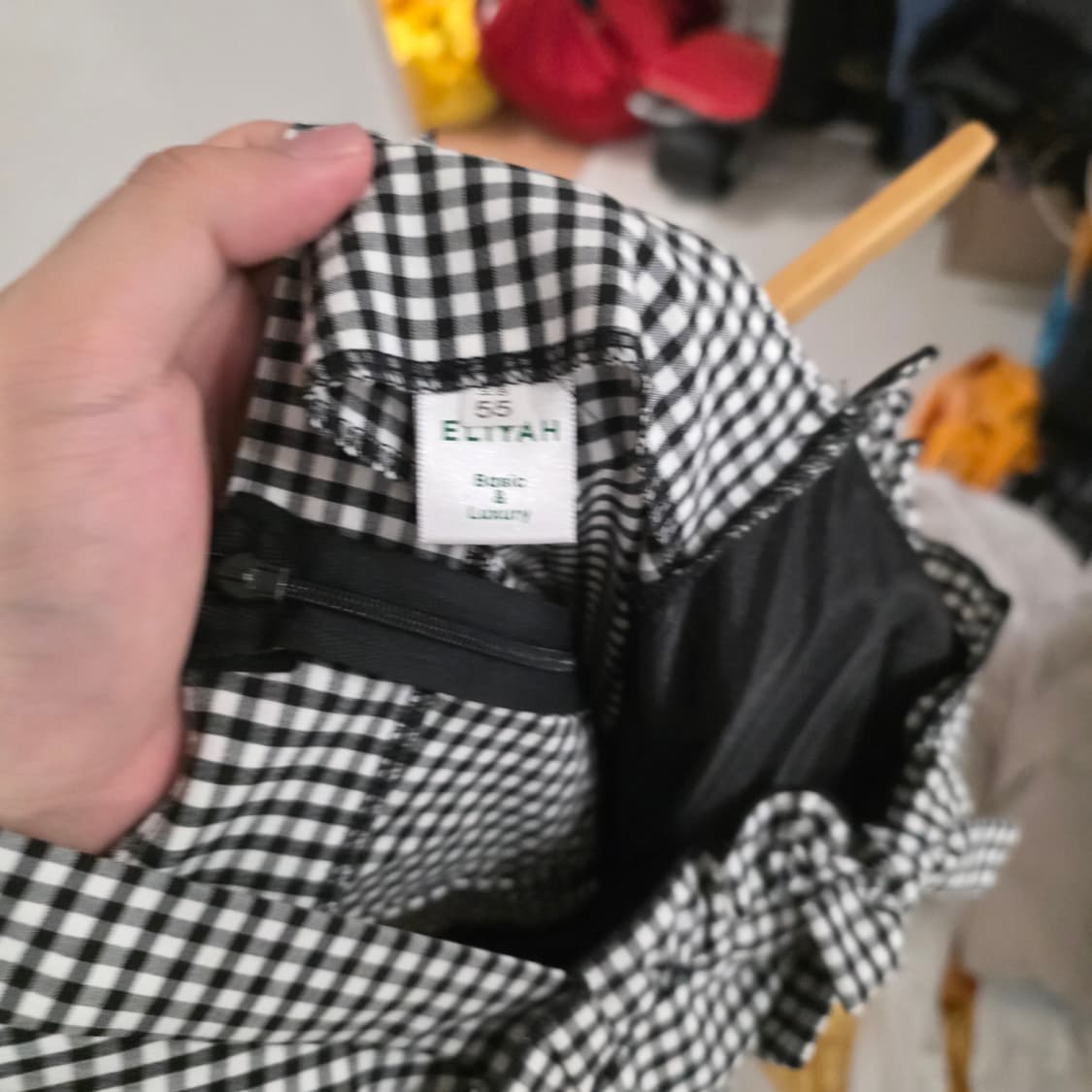 ELIYAH 체크 미니 원피스 55사이즈 상품이미지8