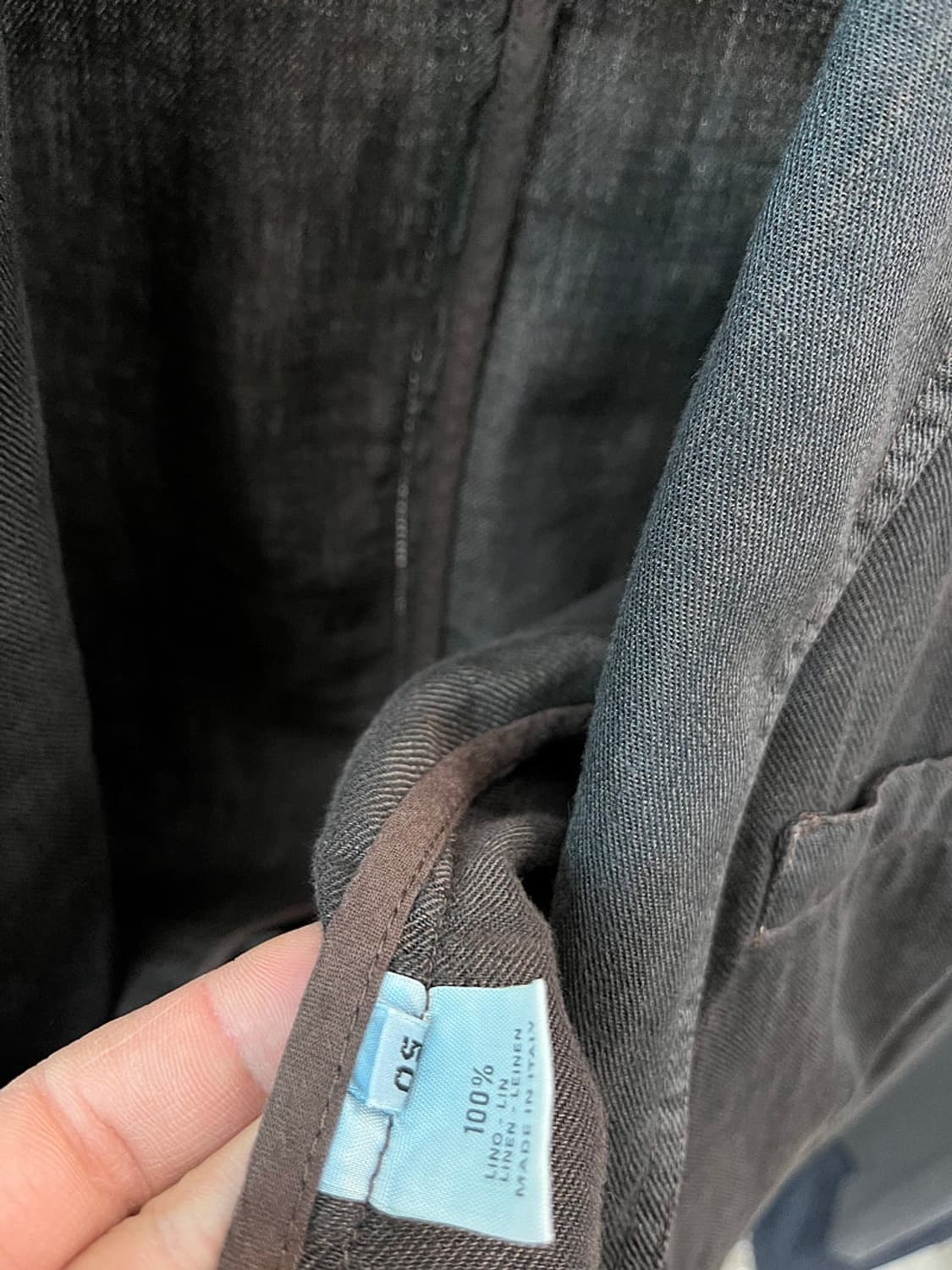 105) 제냐 더티브라운 린넨자켓  상품이미지10