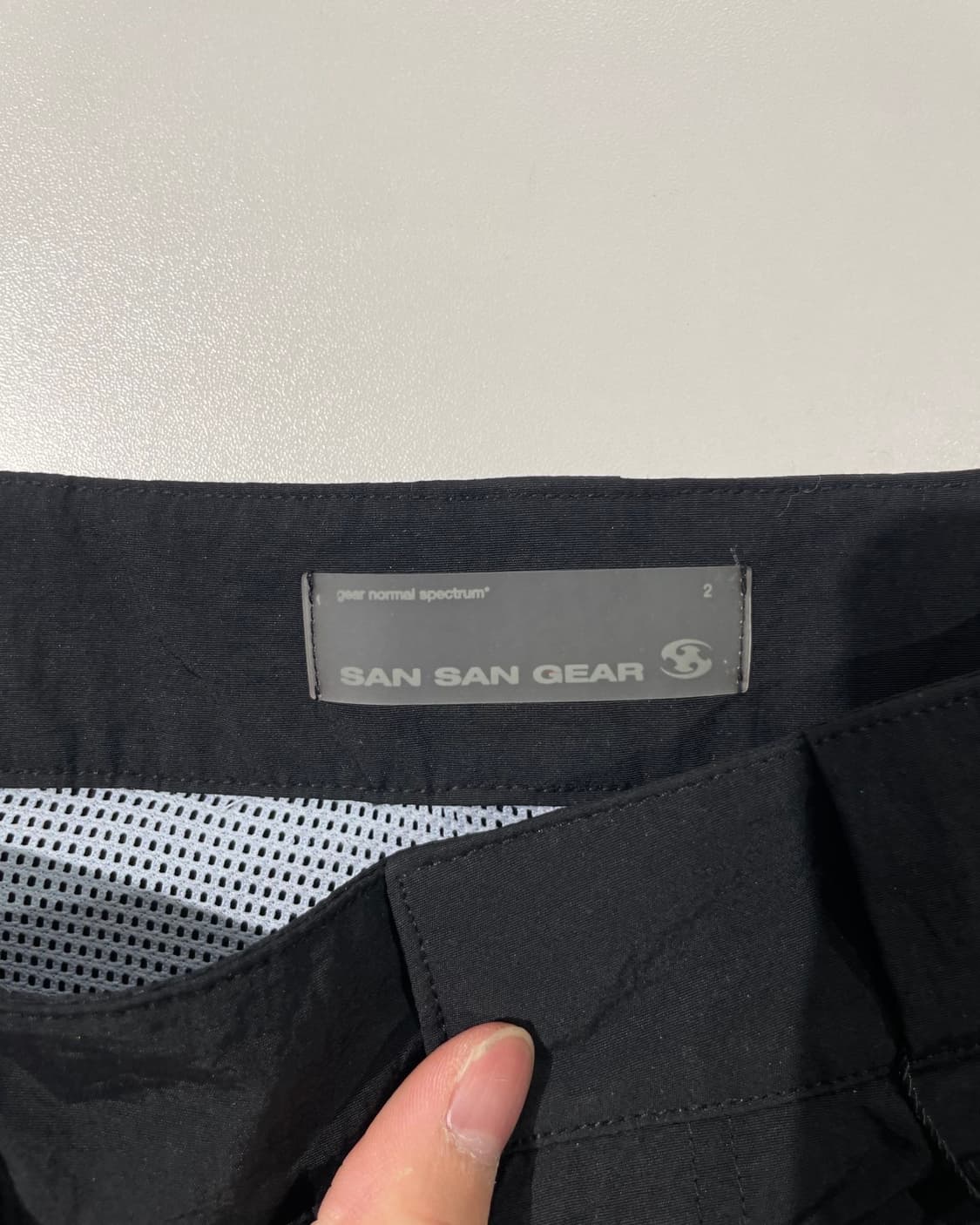 산산기어 24S/S 블랙 컷 오프 메쉬 쇼츠 상품이미지7