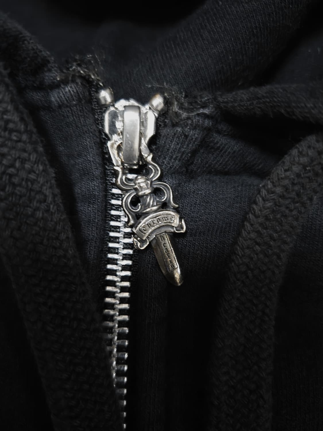 크롬하츠 스크롤 로고 후드집업 XXL (청담 매장 구매,정품,영수증) 상품이미지4