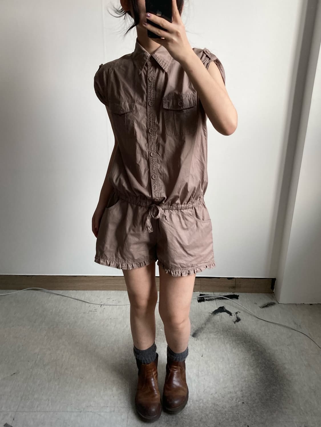 카고 프릴 점프 수트 상품이미지2