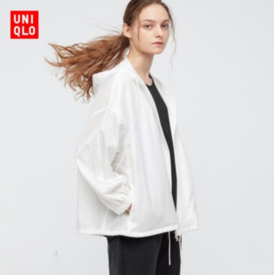 띠어리 유니클로 오버핏 바람막이 XL  상품이미지1