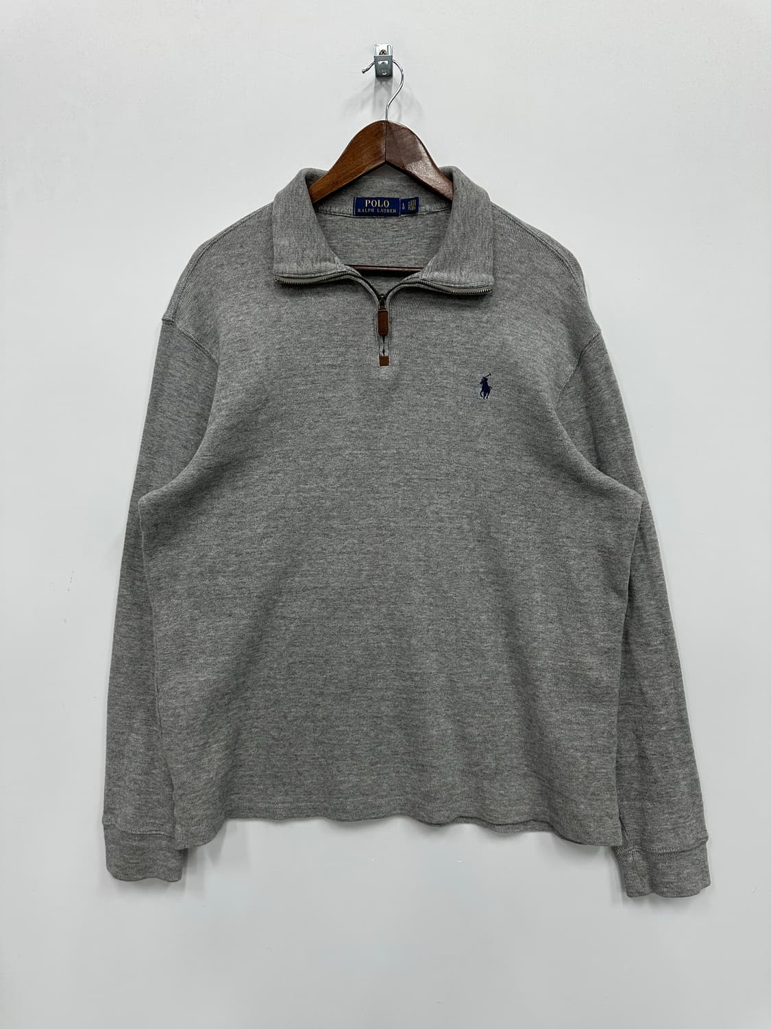 폴로 그레이 니트 반집업  상품이미지1