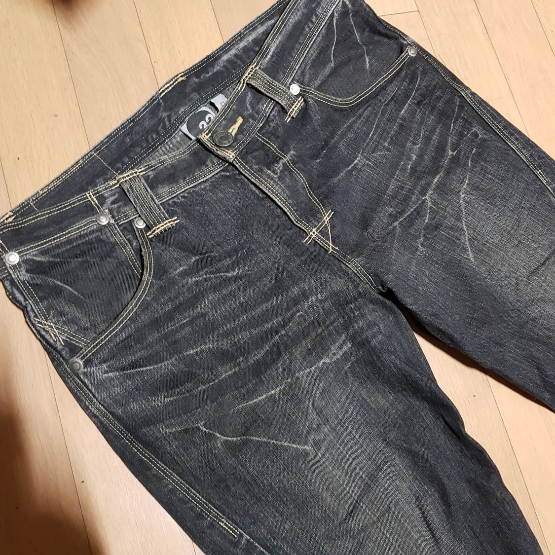 32 /리바이스 엔지니어드진 일본내수용 /흑청데님/토422-방 상품이미지3