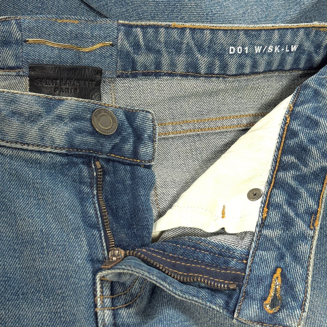 생로랑 니 커팅 데님 진 상품이미지2