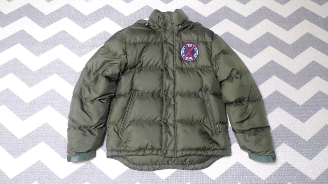 S) 폴로 럭비 후드 숏패딩 카키 상품이미지2