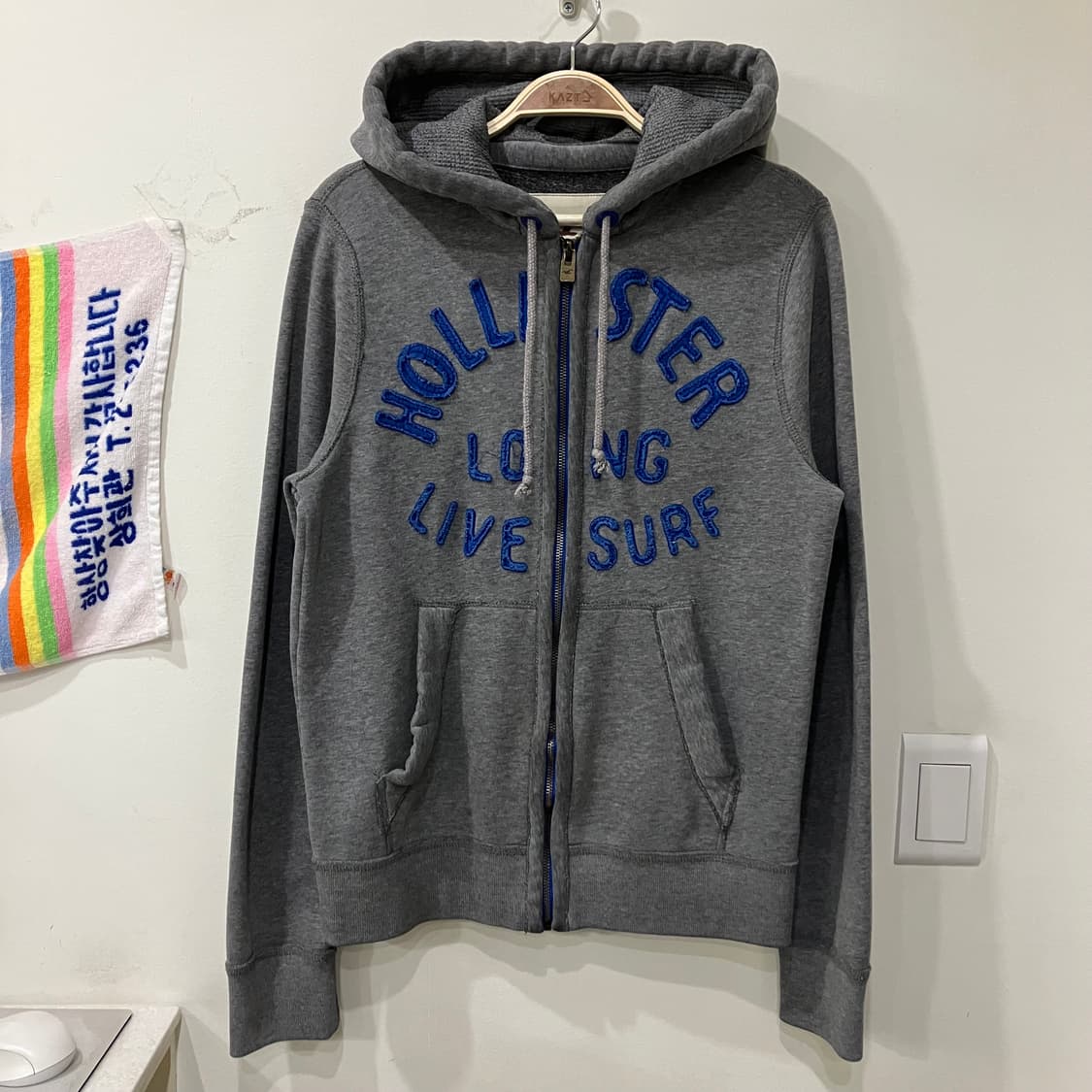 322 홀리스터 로고 후드집업 상품이미지1