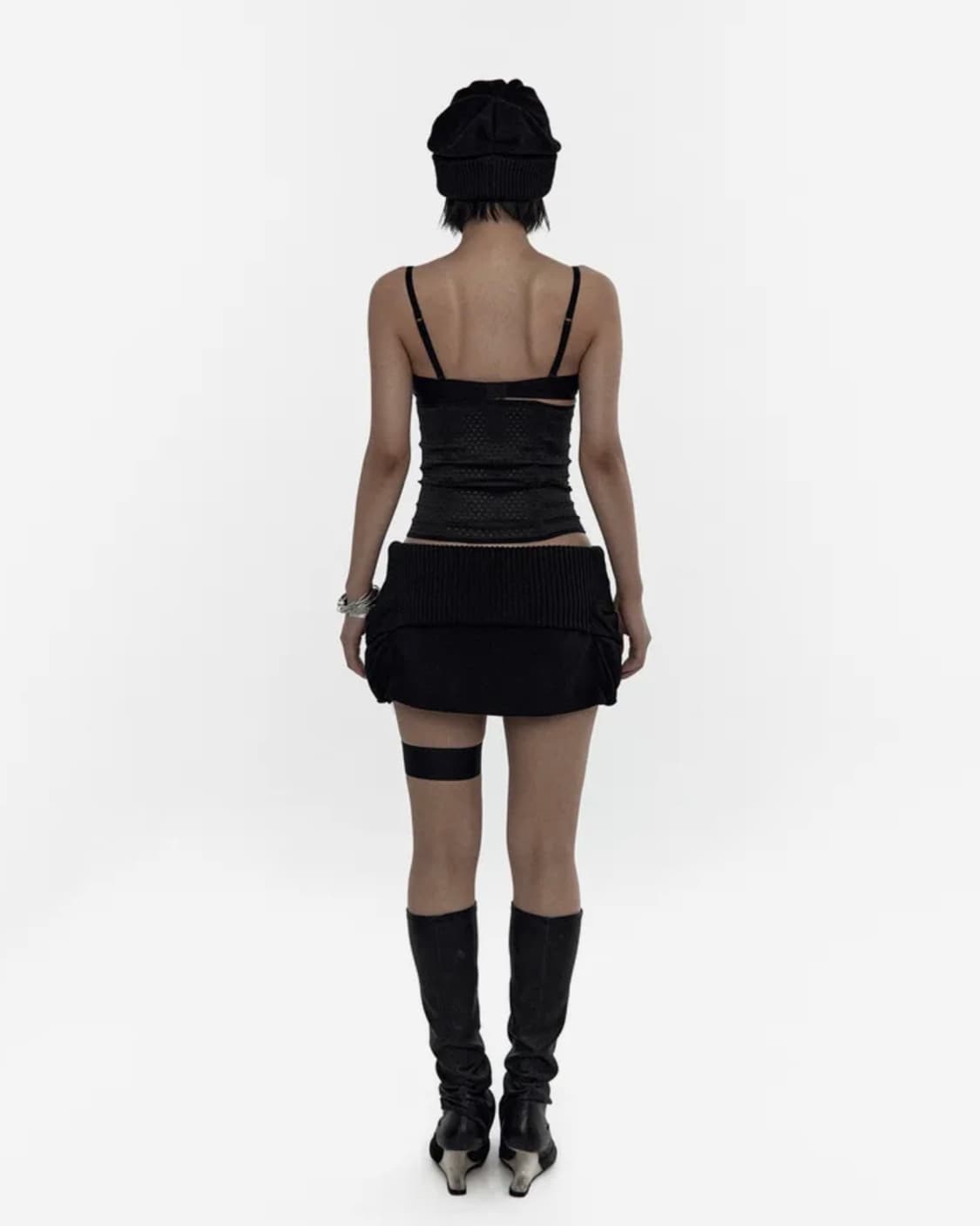 카시코 Knit Micro Skirt Black S 상품이미지4