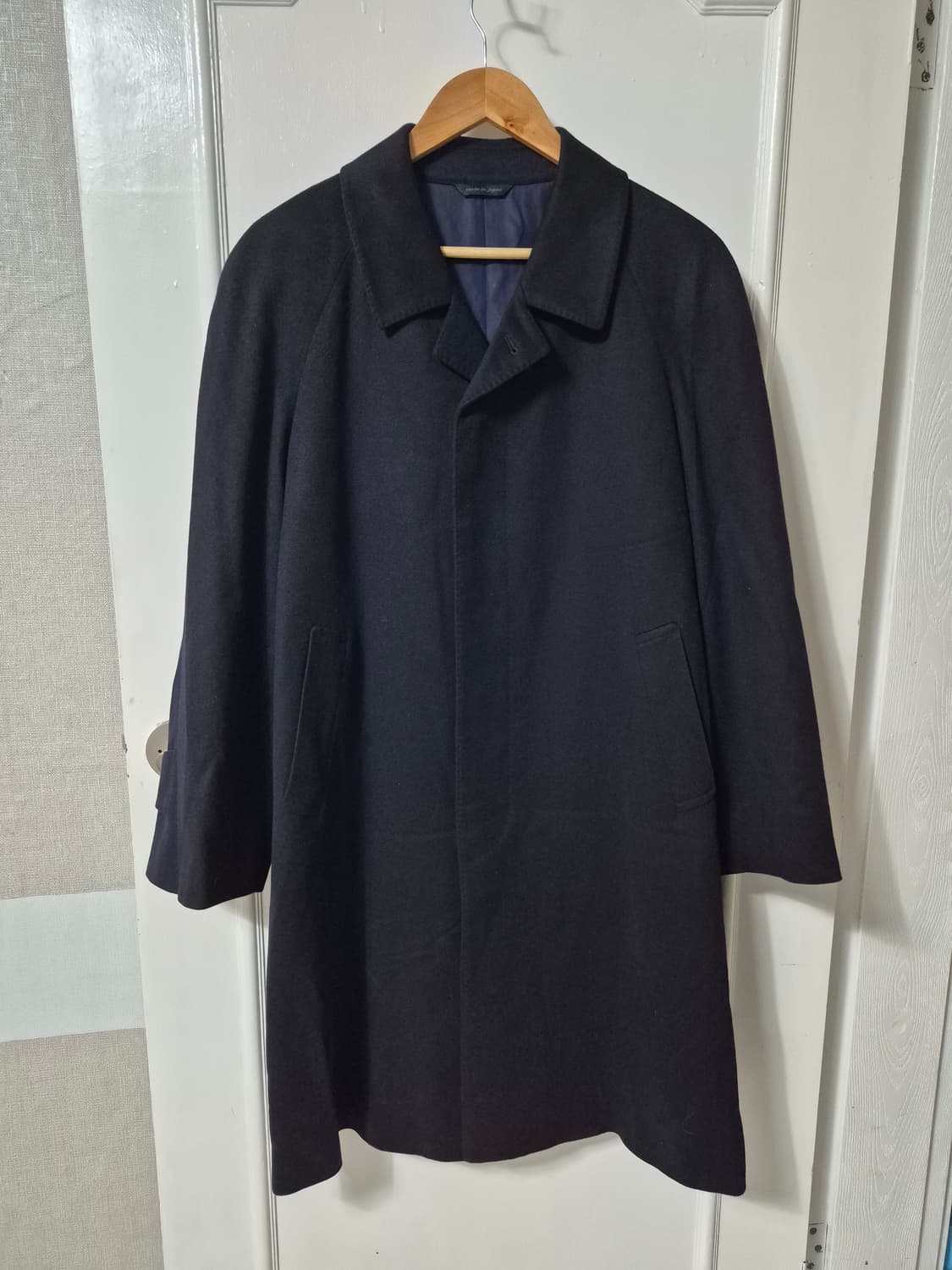 (M) 킨록앤더슨 캐시미어 맥코트 싱글코트 네이비 상품이미지1