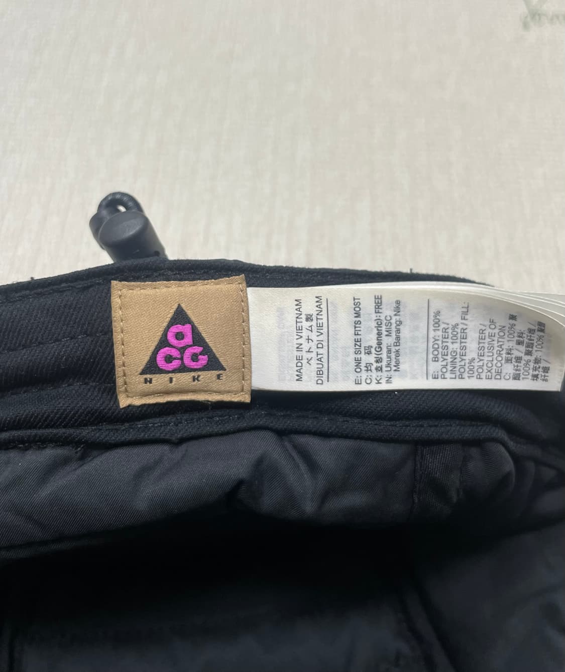 나이키 ACG AW84 패디드 캡 블랙 상품이미지4