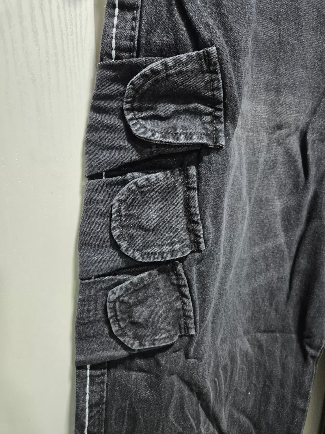 (타임세일)(새상품)트루릴리젼 블랙 워싱 카고 데님 팬츠L 상품이미지6