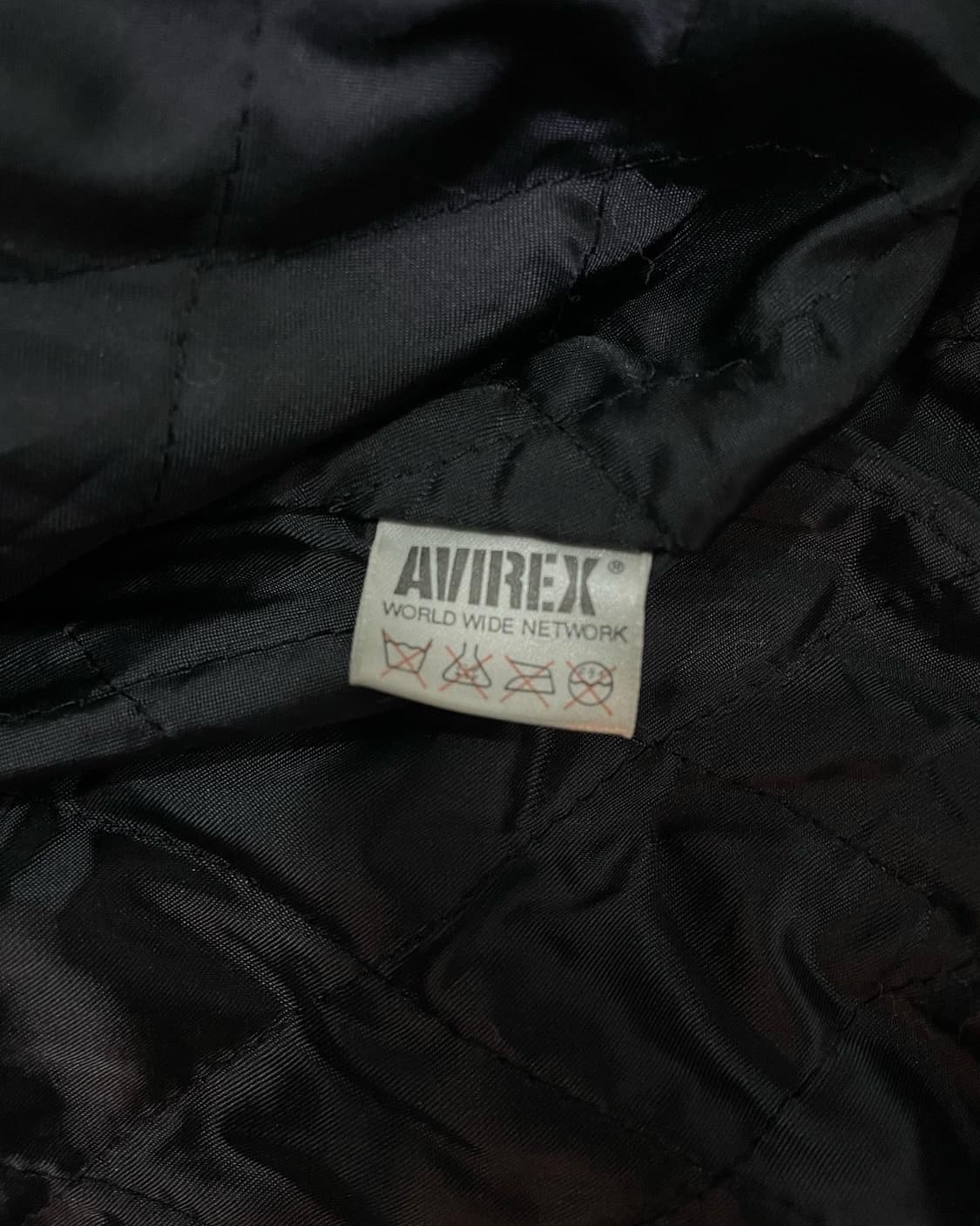 L~XL) 90s 아비렉스usa 스포츠 카우레더 자켓 상품이미지9