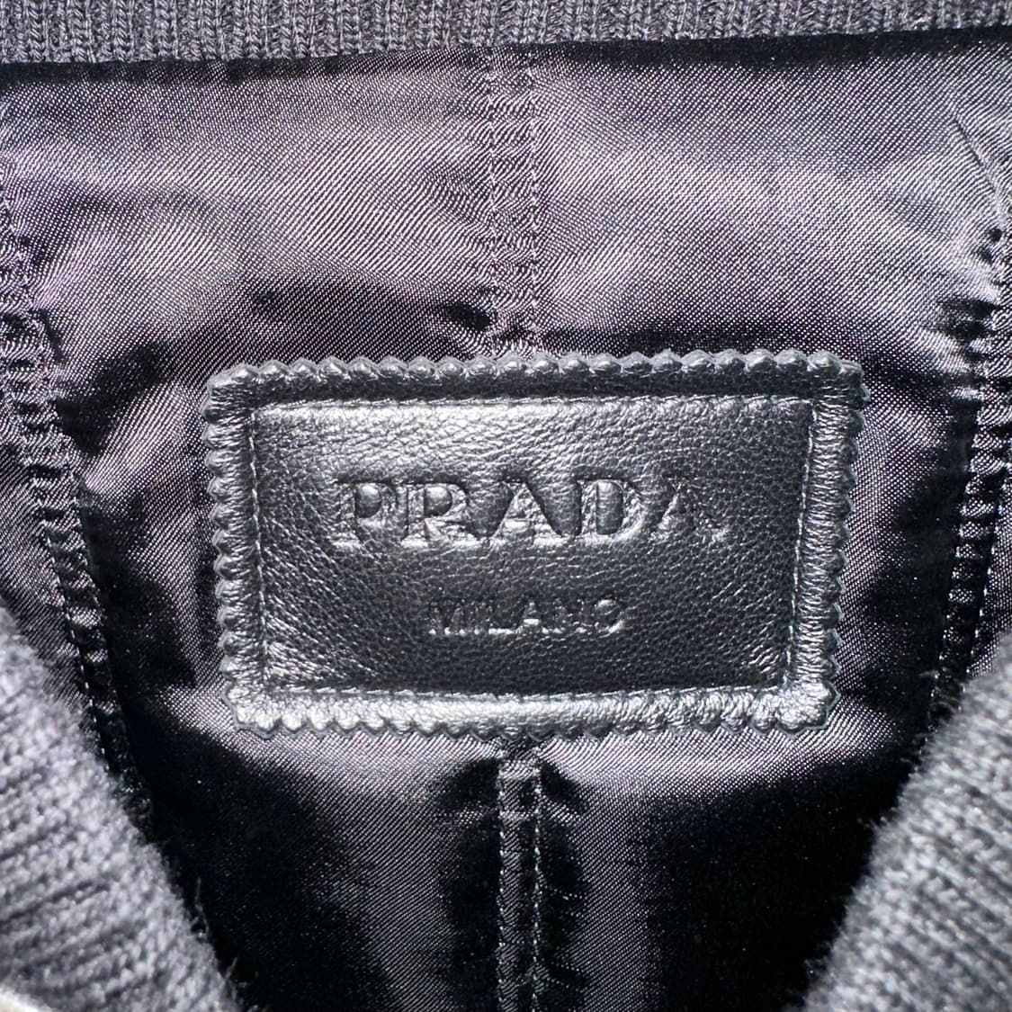 프라다 라프시몬스 레더 바시티자켓 상품이미지6