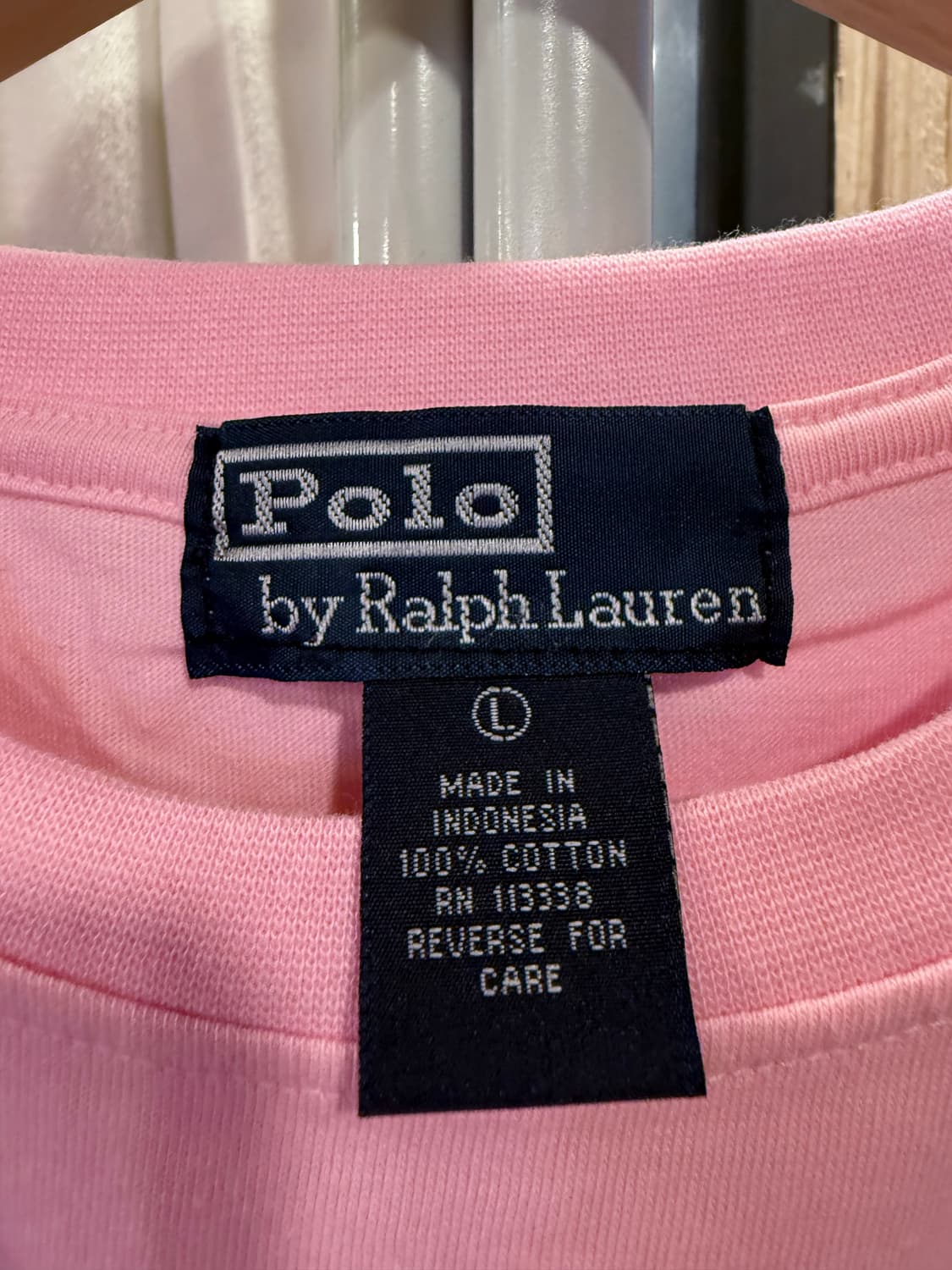 폴로 랄프로렌 연두포니 핑크 크롭 티셔츠 상품이미지2