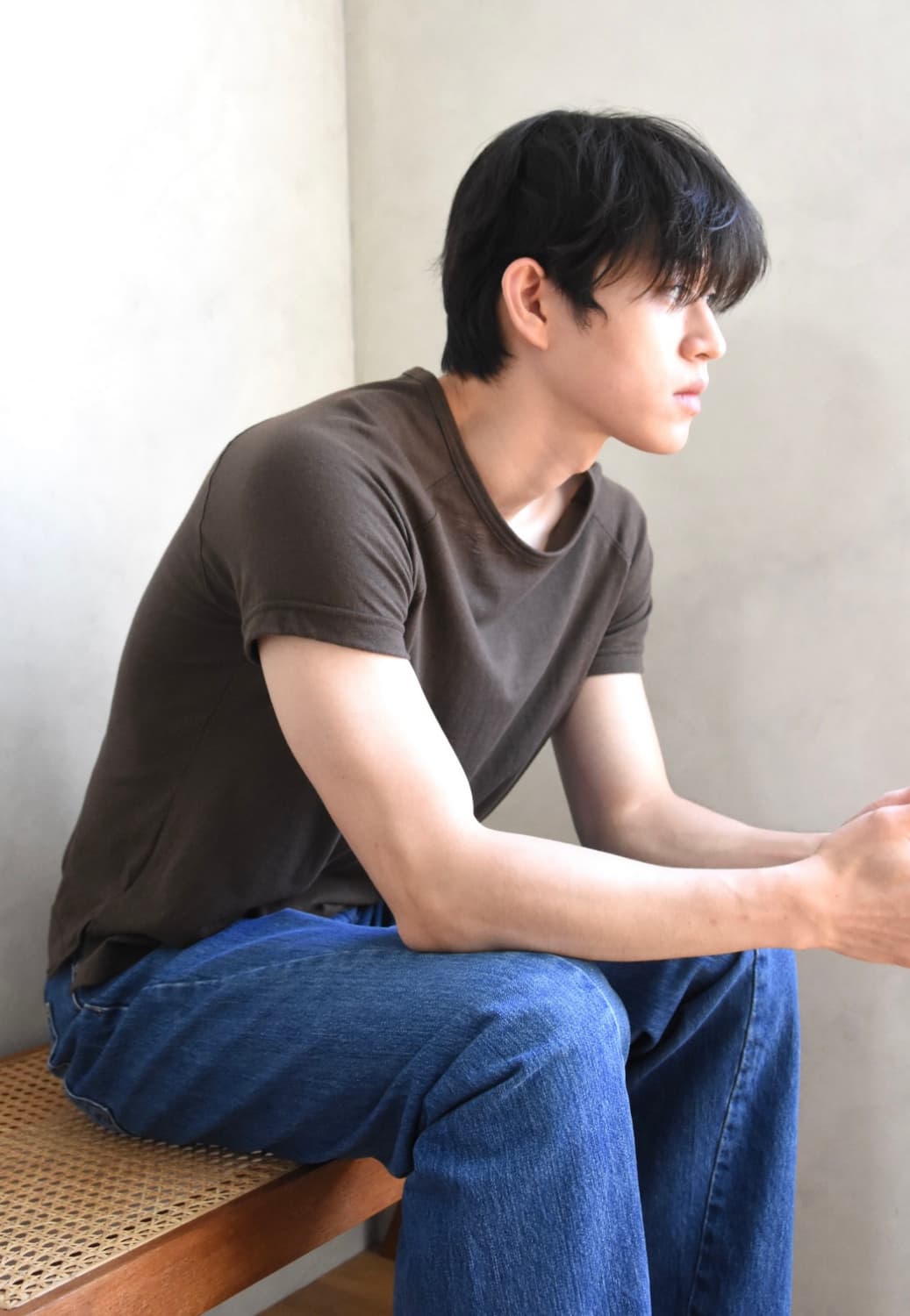 강정석 (u) 0012 브라운 티셔츠 48size 상품이미지3