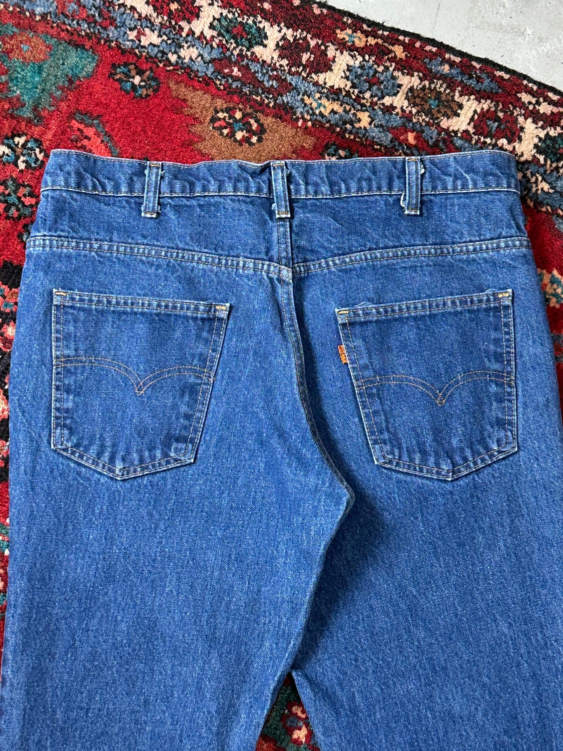 80's USA Made 빈티지 리바이스 684 벨바텀 부츠컷 체인스티치 상품이미지7