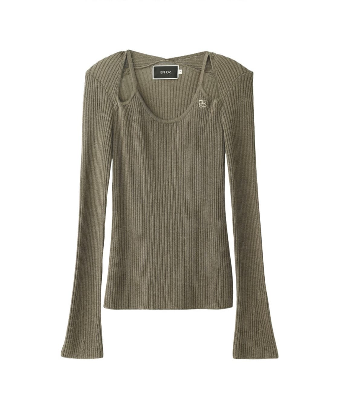 택O) [s] 엔오르 슬림 레이어드 니트 브라운 [차정원, 웬디 착용] 상품이미지1