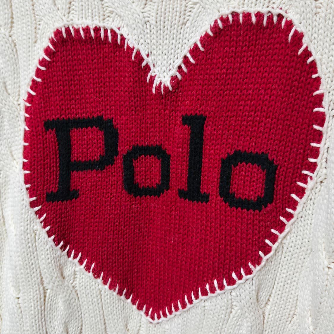 폴로랄프로렌 코튼 케이블 하트로고 니트 / 여성 니트 / 여자 니트  상품이미지3