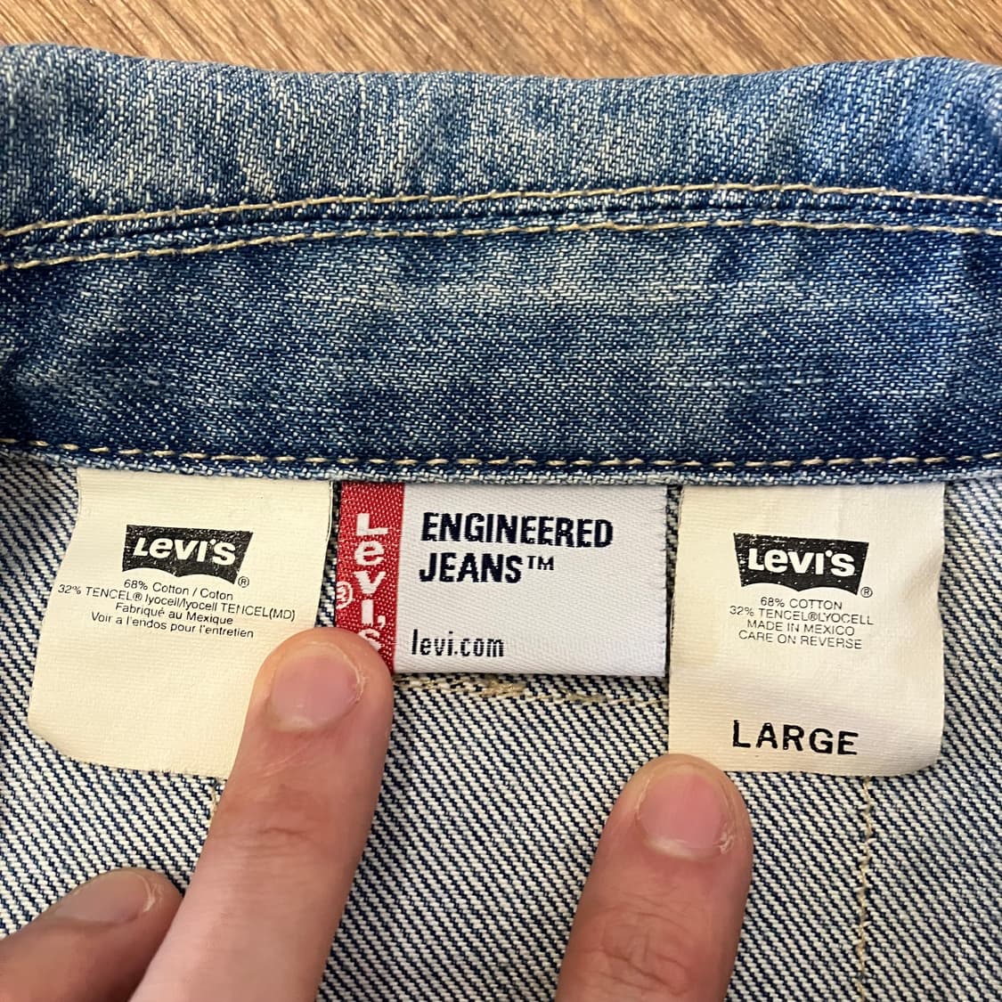 N7 리바이스 엔지니어드 데님 청자켓 상품이미지3