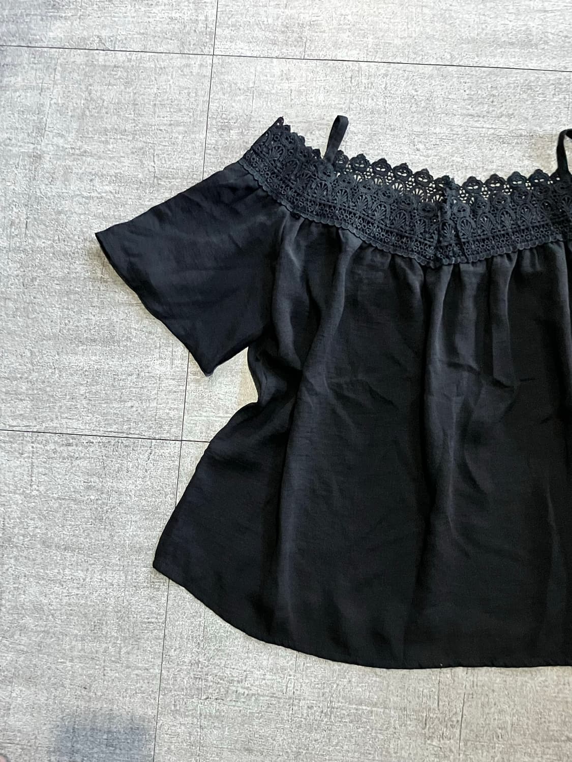 일본빈티지 Hotping 달천깔페어리 프린세스 레이스 오프숄더티셔츠 상품이미지2