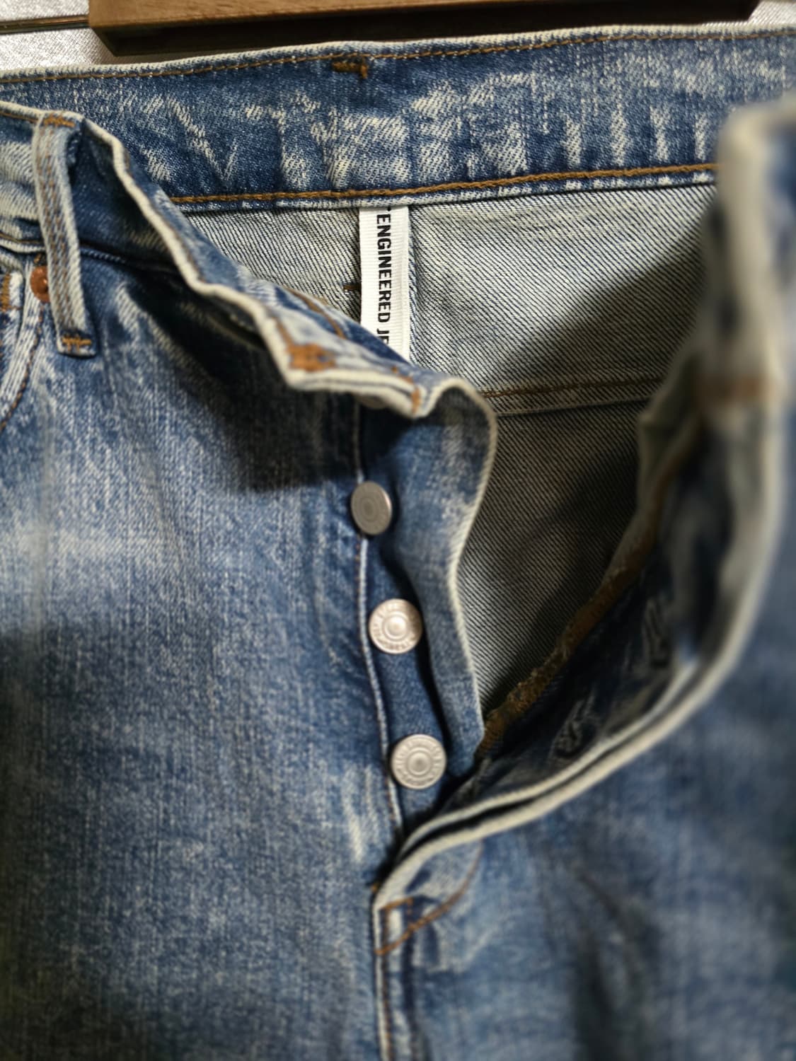 리바이스 502 Jeans 데미지 워싱 청바지 상품이미지2