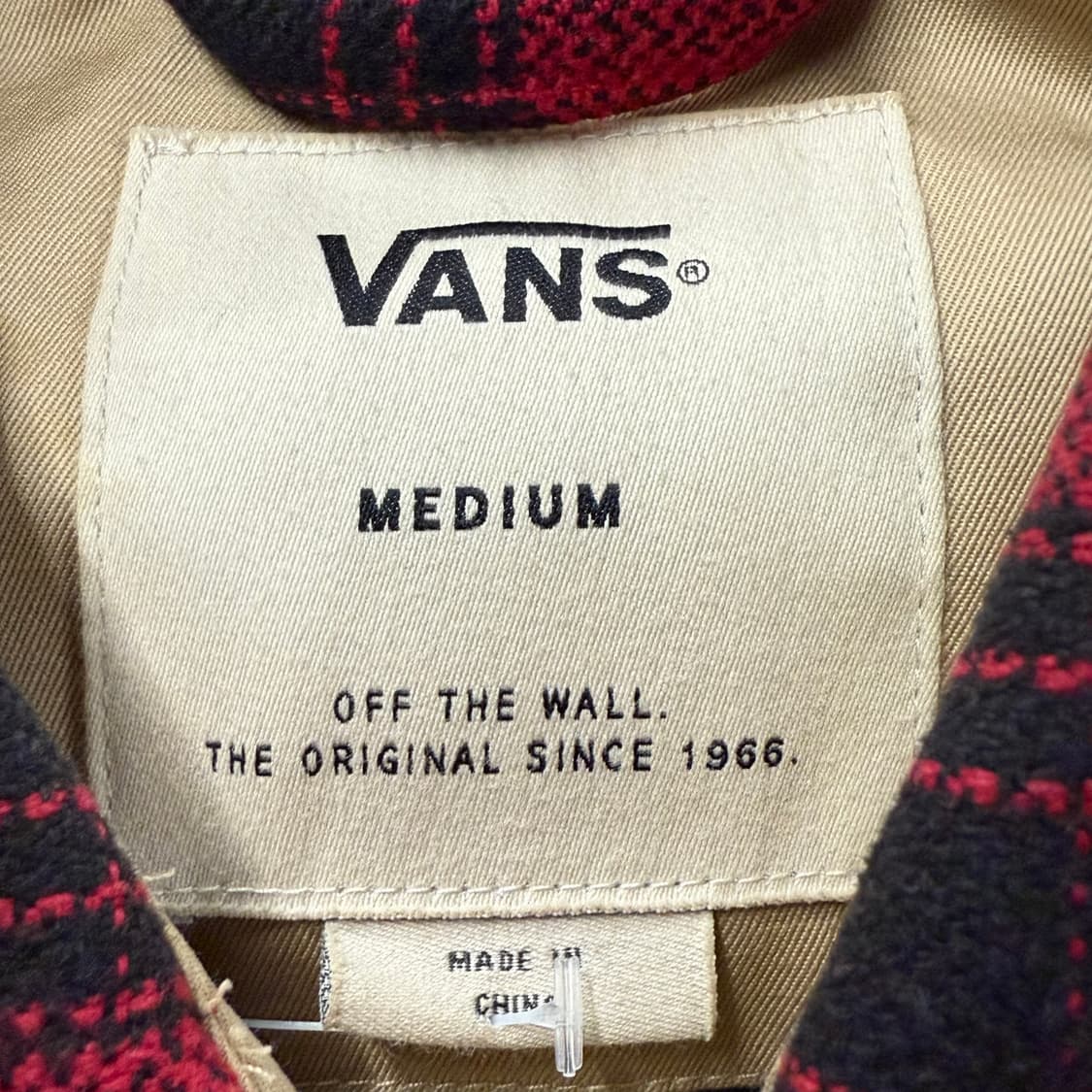 [정품/M] 반스 레드 블랙 체크 셔츠 b19 상품이미지5