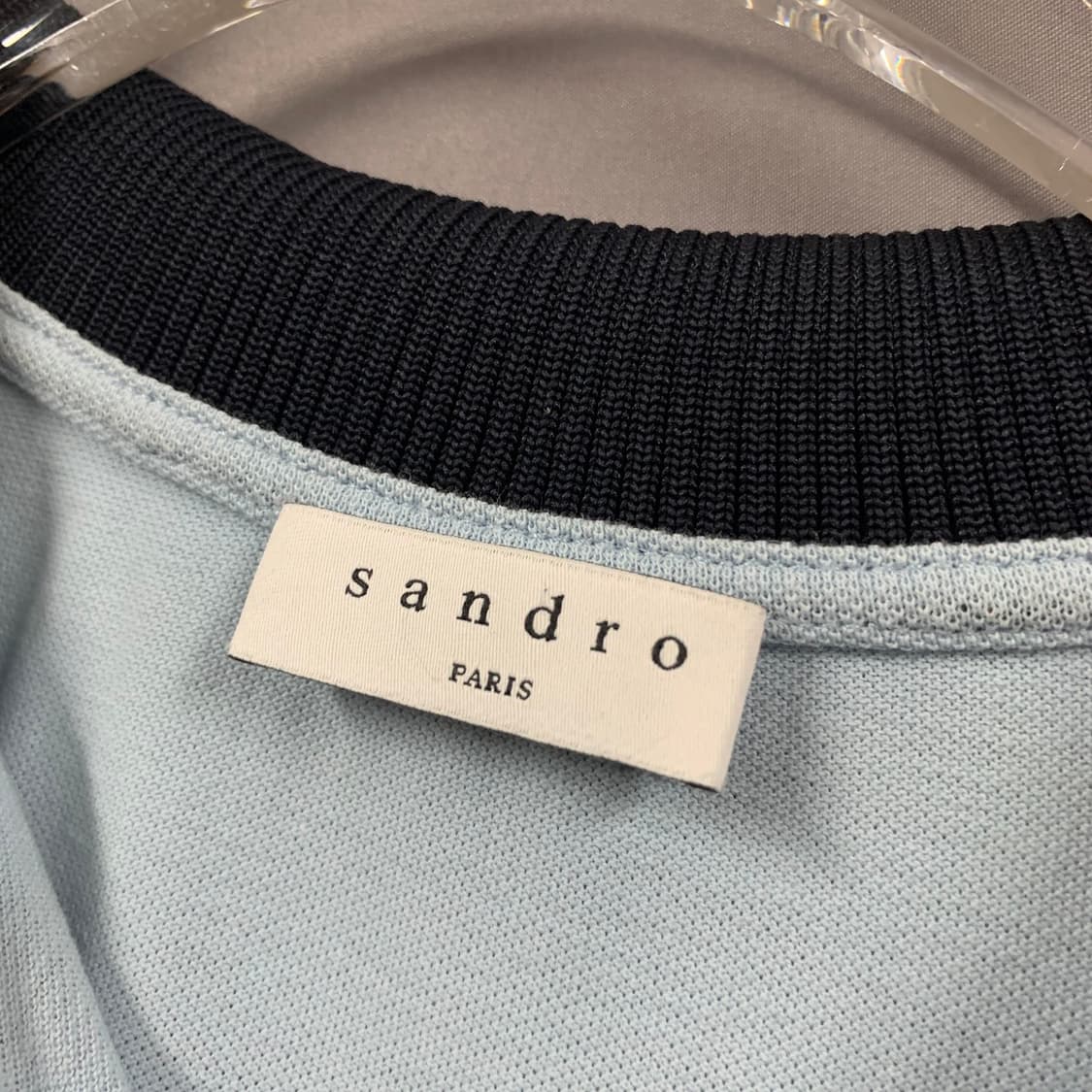L SANDRO 산드로옴므 캠퍼스 스트라이프 PK 반팔 카라티 상품이미지5