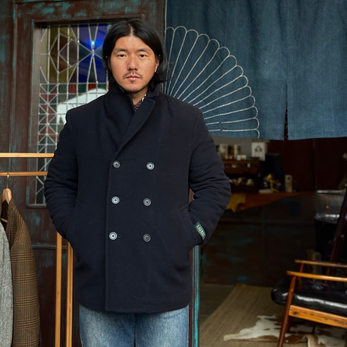 로렌 랄프로렌 울 블랜드 피코트 40S 상품이미지7