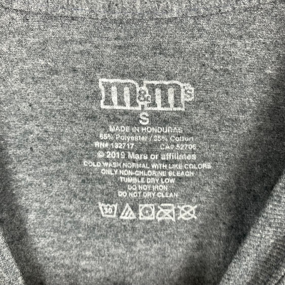 Vintage 빈티지 m&m 차콜 반팔 티셔츠  상품이미지4